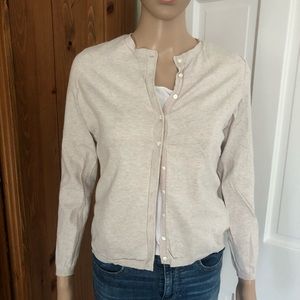 Banana Republic Petite Beige Cardigan